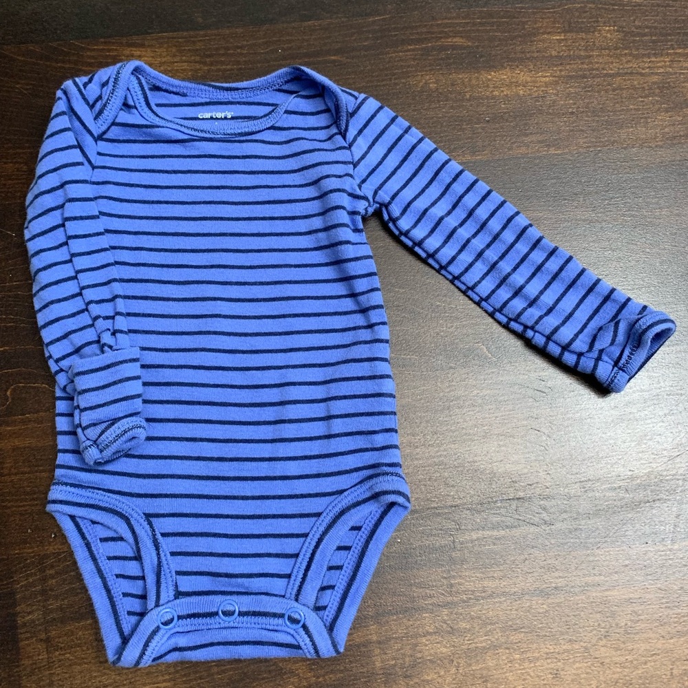 🤩5 for 25! 🤩 Long Sleeve Striped Blue Shirt